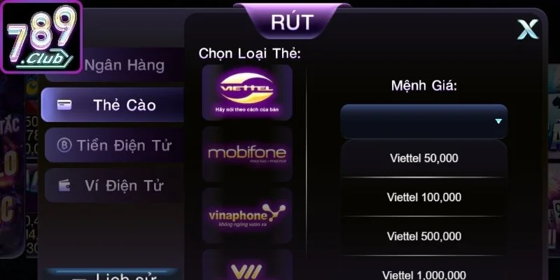 Đổi sang thẻ cào điện thoại cực tiện lợi